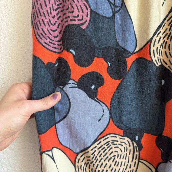 Farm Rio by Anthropologie Women's Large Printed Jellybean Joggers Boho Casual - Picture 14 of 16